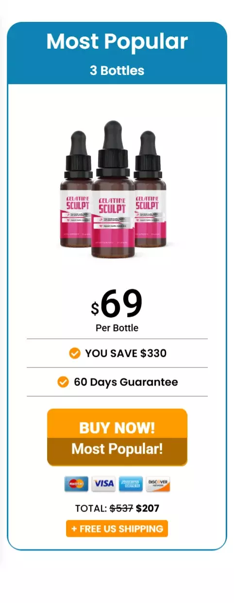 Gelatine Sculpt™ 3 bottles pricing